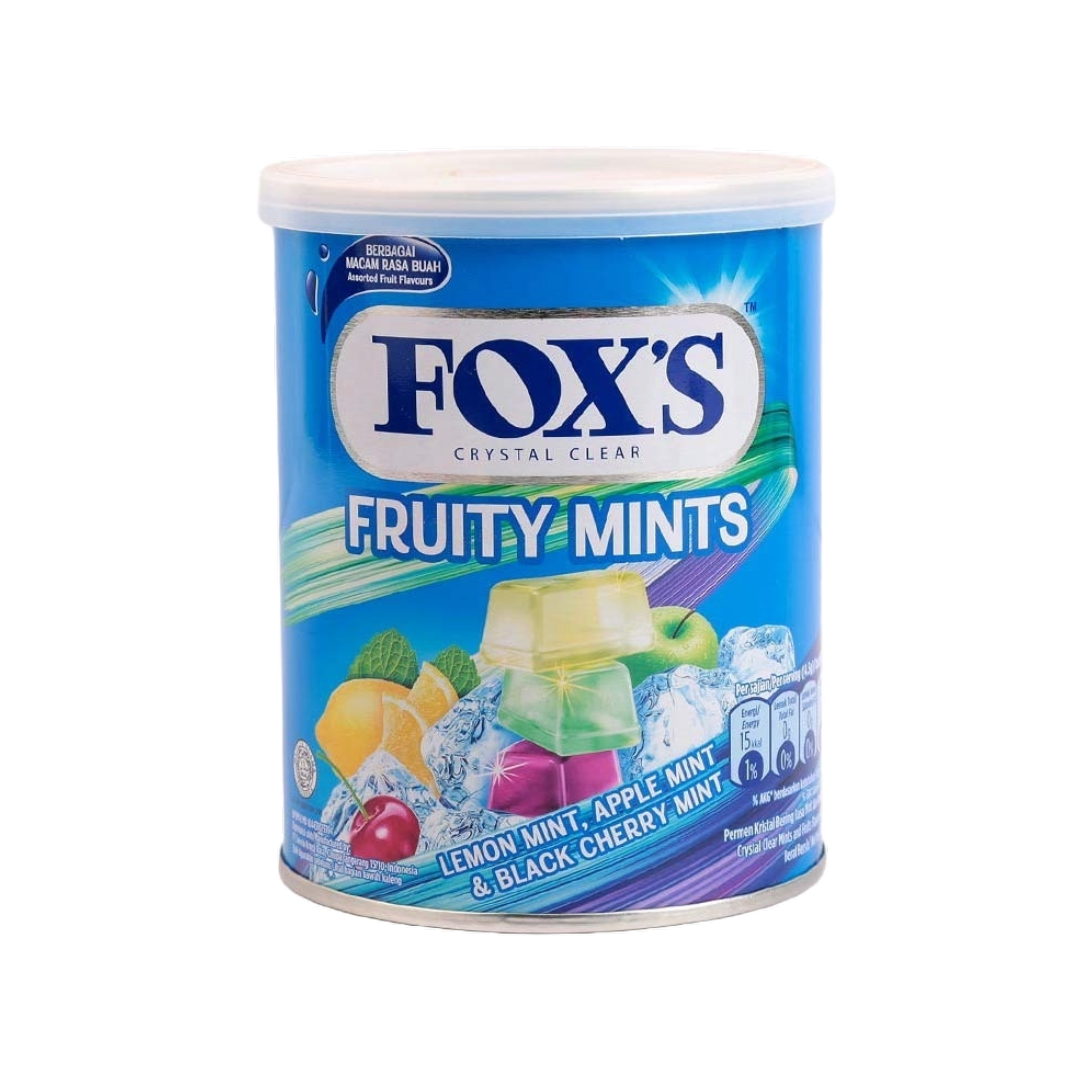 Kẹo cứng trái cây fox's crystal clear candy 180g - nhập khẩu indonesia
