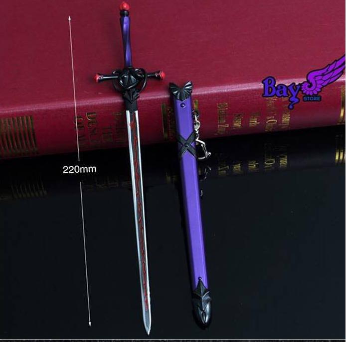 Mô hình Kiếm Saber tím - bạc 22cm - Baystore