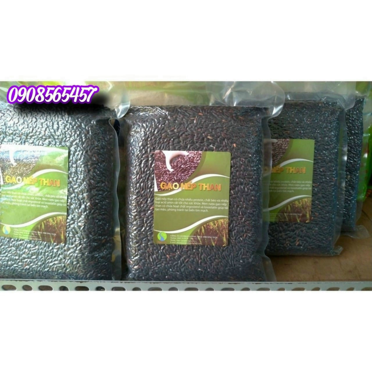 GẠO NẾP THAN HẢO HẠN (túi 1kg)