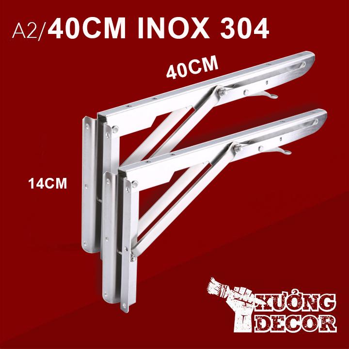 Bản Lề Gập Thông Minh inox A2-40cm -bộ 2 chiếc