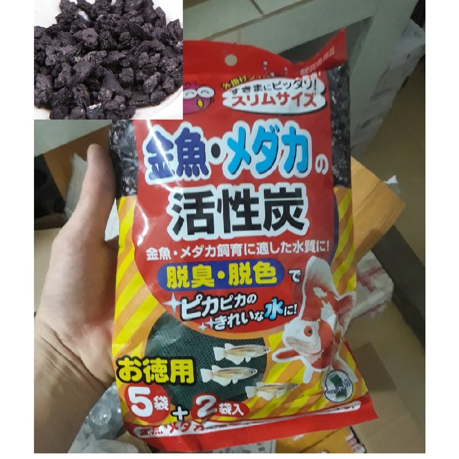 Than hoạt tính gex vật liệu lọc nước, khử mùi, làm sạch nước cho bể cá cảnh, thủy sinh- than lọc nước tốt