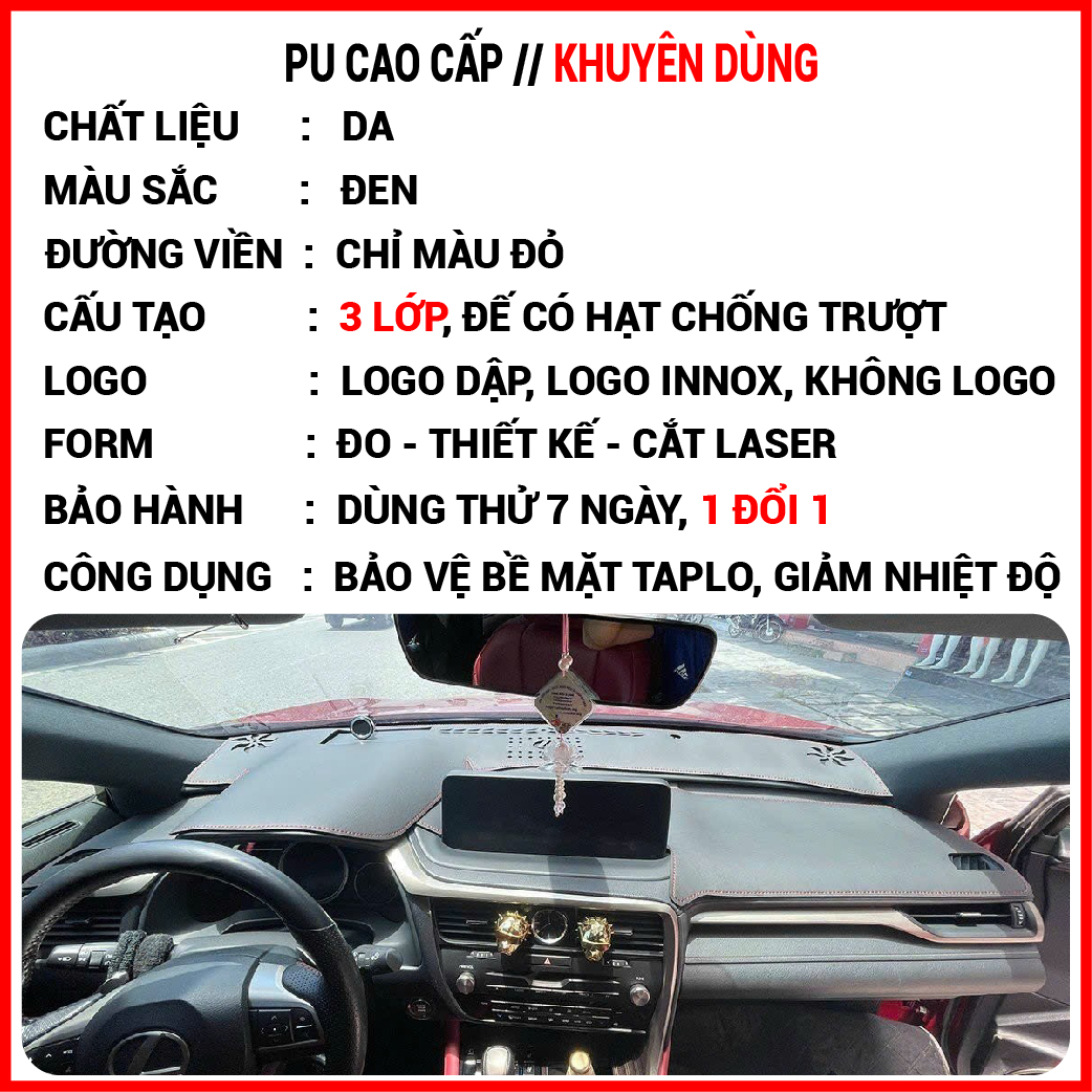 Thảm taplo subaru forester 2019 2020 2021 2022 2023 2024, subaru st, subaru outback da carbon, nhung lông cừu, da vân gỗ đen, che nắng chống nắng, có lớp chống trượt cao cấp