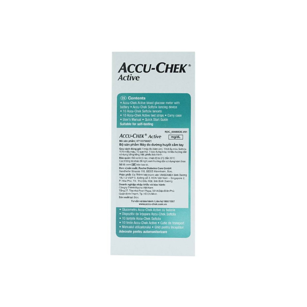 Máy Đo Đường Huyết Accu Chek Active Mg/dl