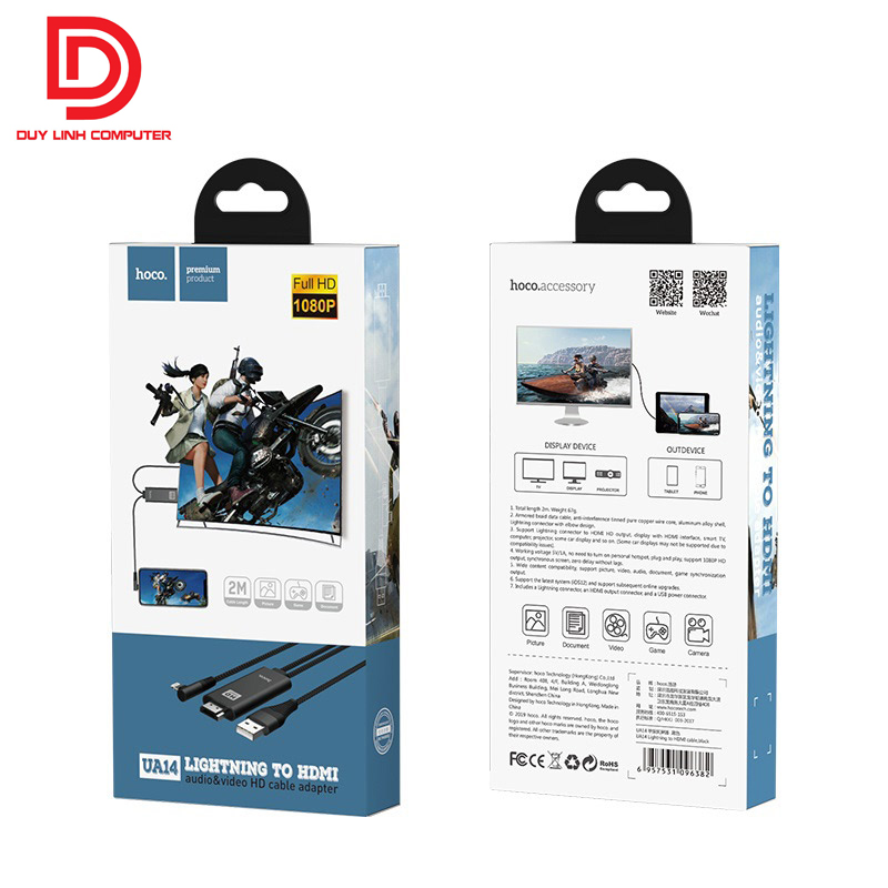 Cáp Kết Nối Lightning sang HDMI Hoco UA14