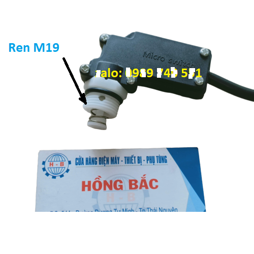 Rơ le tự ngắt máy rửa xe áp lực cao ô tô xe máy chân ren ngắn M19