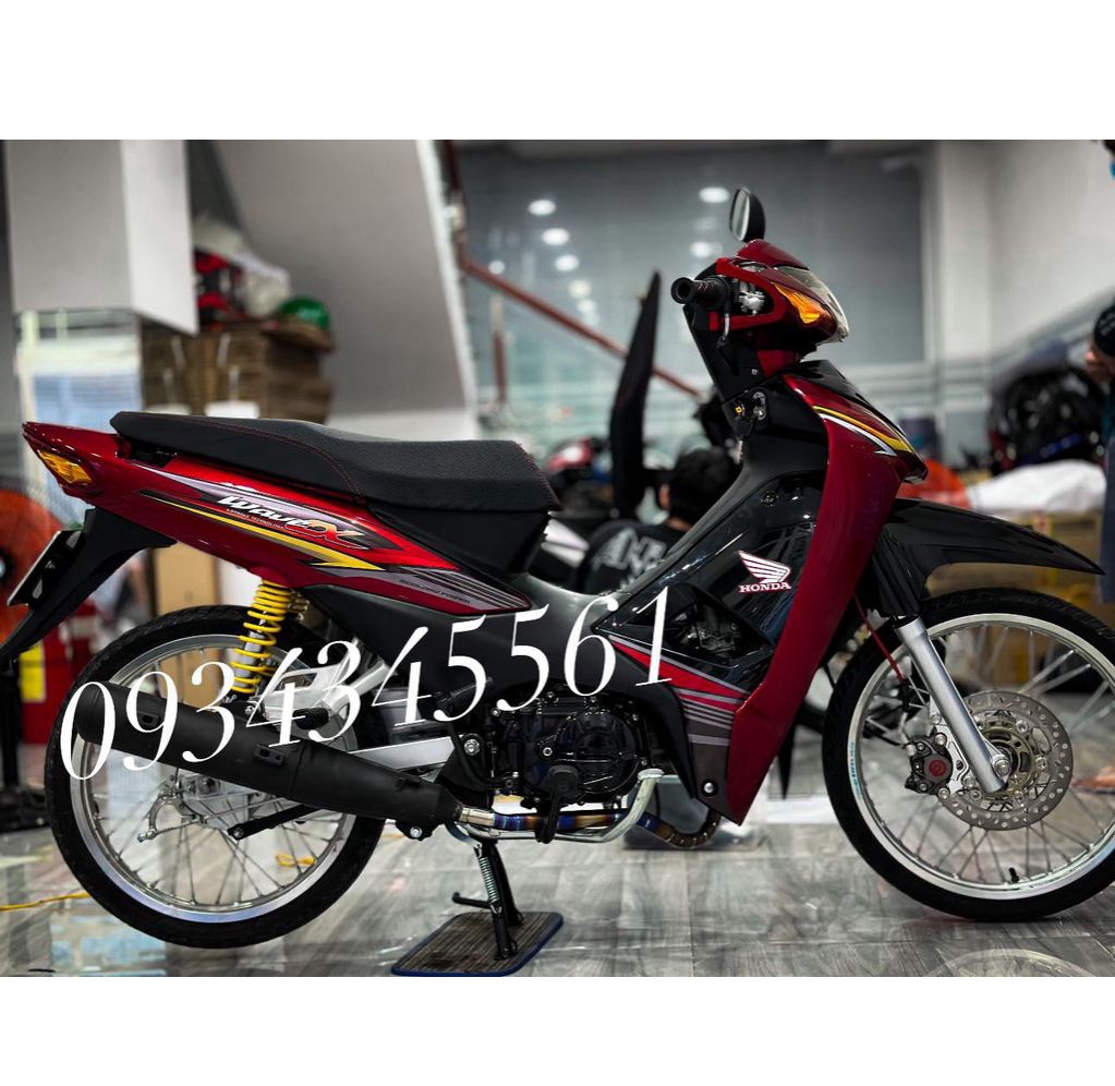 Tem rời wave a110 - mẫu đỏ đen viền vàng