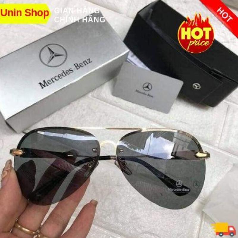 Giá bán [Uninshop ] Kính Mát Nam Thời Trang Mer Benz 743 - Đen Cực Ngầu - Tặng Hộp, khăn lau - Phân Cực Chống UV Hot Mùa Hè 2019