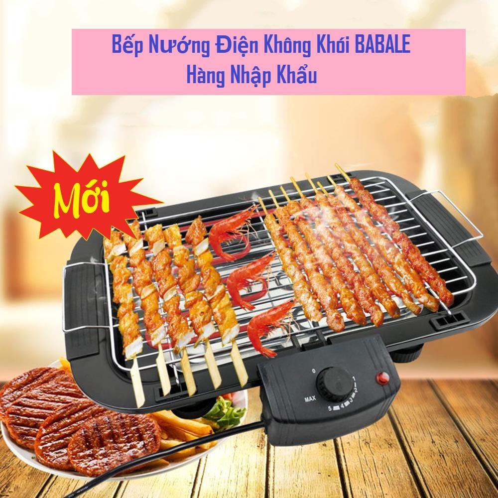 Nồi Nấu Lẩu và Nướng, bếp nướng điện, Bếp Nướng Không Khói. Bếp Nướng Vỉ Không Khói Babale Nướng Vỉ Giảm Dầu Mỡ Tốt Cho Sức Khỏe Tiện Dụng Trong Những Bữa Tiệc Gia Đình.