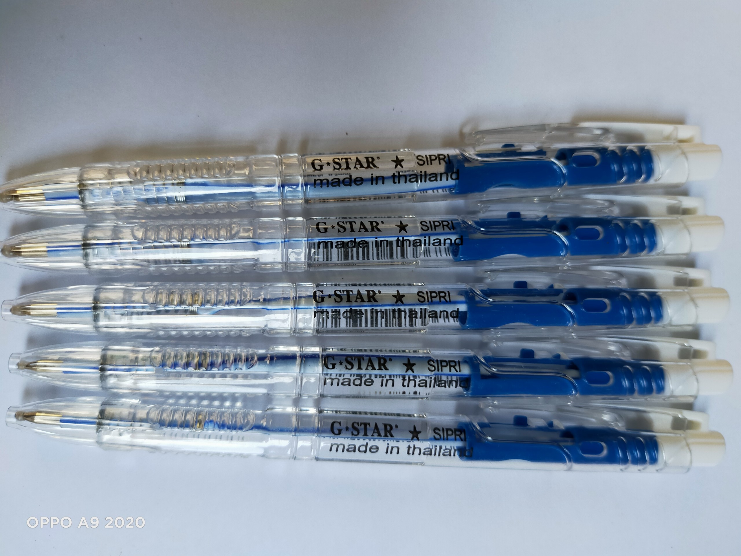 COMBO 5 CÂY BÚT BI SIPPRI THÁI LAN (MỰC XANH VÀ ĐỎ)