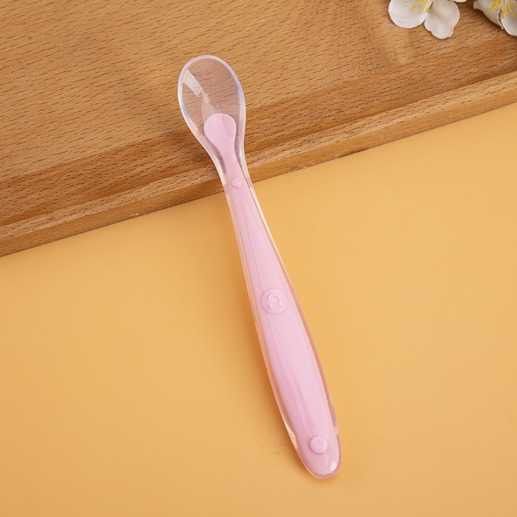 Thìa silicon, muỗng silicon ăn dặm mềm mại cho bé