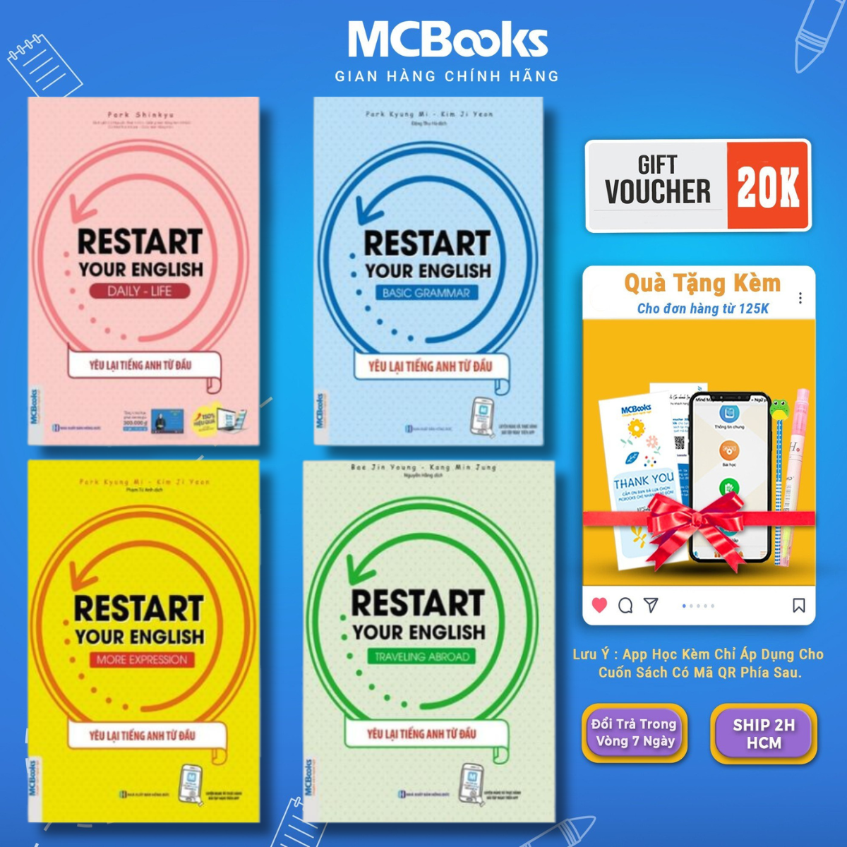 Book-artwork your English return combo: traveling abroad-more espresso-basic calligraphy-Daily Life - McBooks