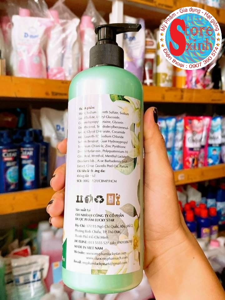 [Lucky star] DẦU GỘI BƯỞI LUCKY STAR 500ML.