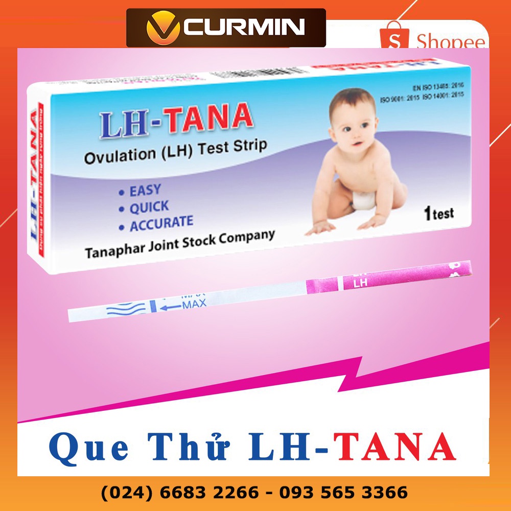 Que thử rụng trứng - dụng cụ phát hiện ngày rụng trứng lh tana - nhanh chóng - đơn giản và chính xác