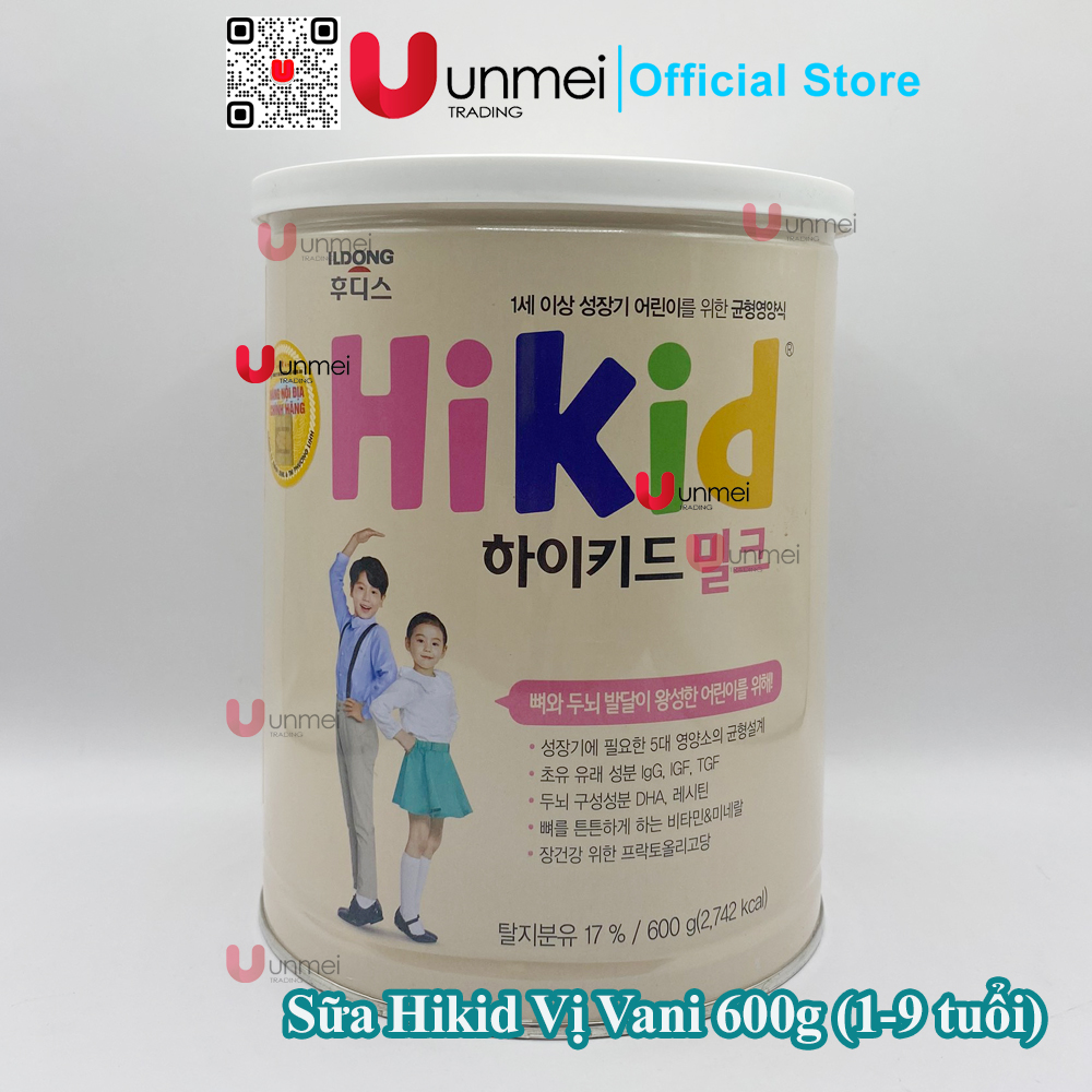 Có tem phụ phương linh - sữa hikid vani, socola, premium, dê tăng chiều cao đủ vị 600-650g