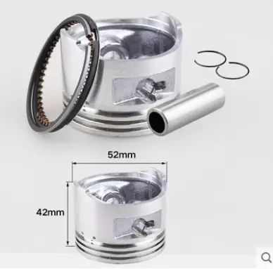 Quả piston động cơ xăng 152( piston, xéc măng, ắc, chốt)