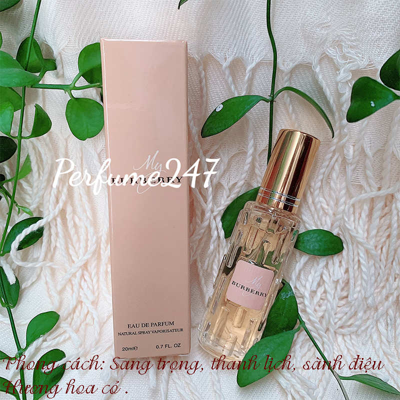 [HCM]COMBO 3 NƯỚC HOA NỮ MINI XÁCH TAY 20ML -MÙI BUBERY