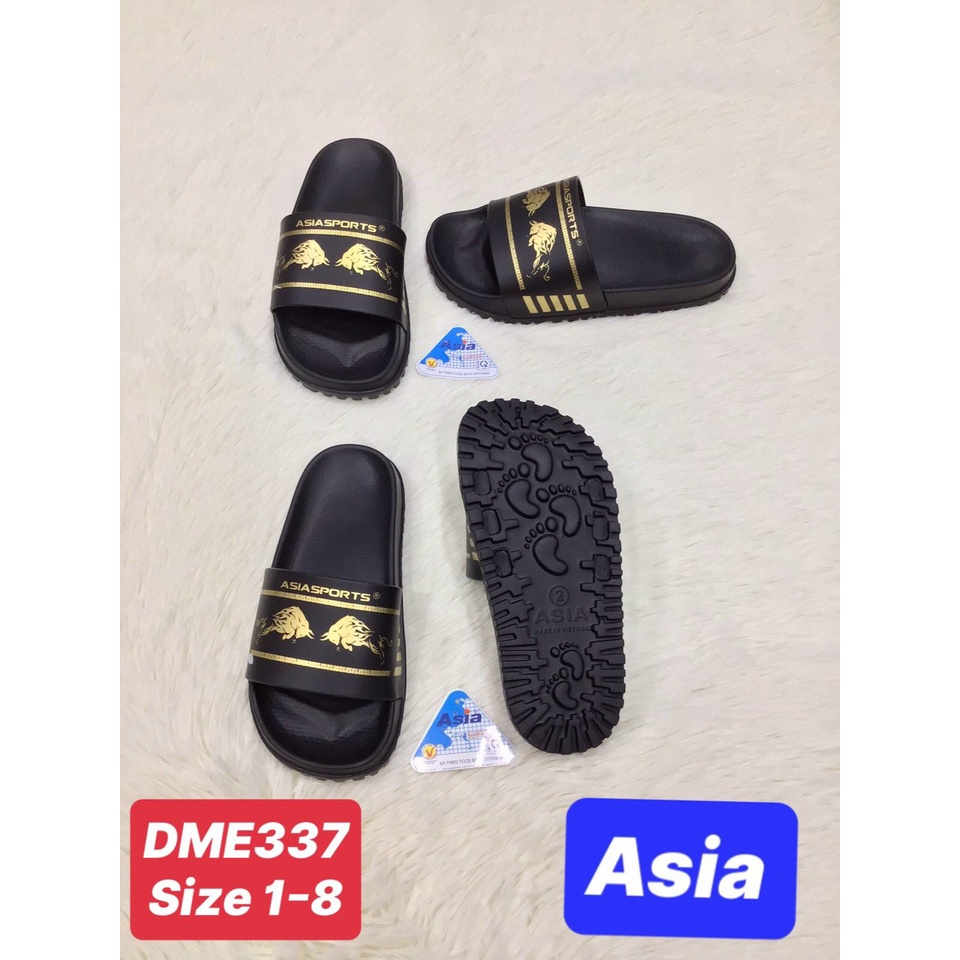Dép Nam Nữ Asia Quai Ngang họa tiết siêu Super Cool