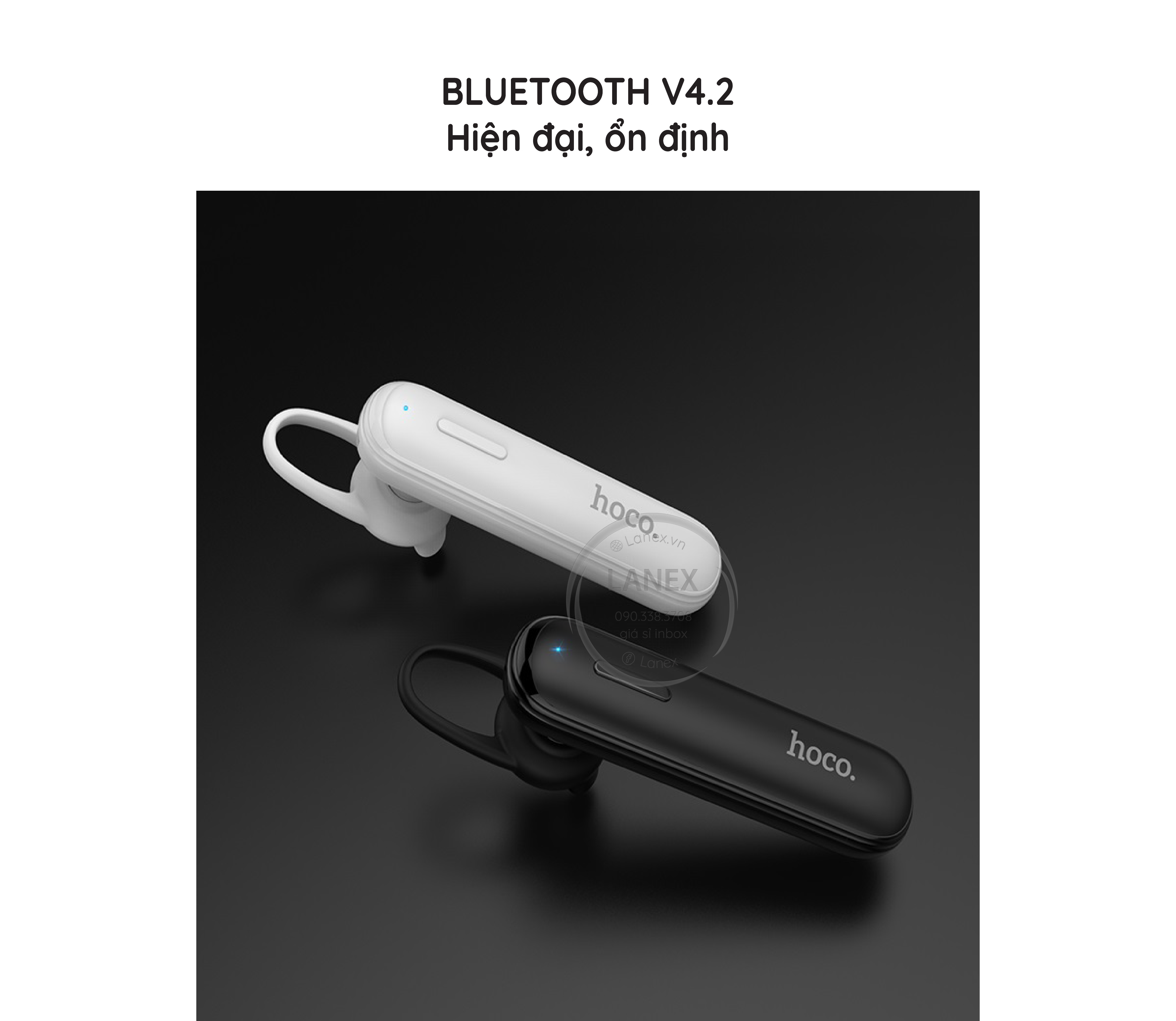Tai Nghe Bluetooth Hoco E36 1 Bên V4.2 Có Mic