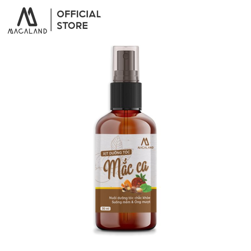 Xịt dưỡng tóc Macadamia 30ml MACALAND nuôi dưỡng và phục hồi mái tóc bồng bềnh