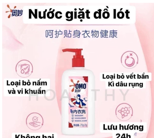 Nước giặt OMO chuyên dụng cho đồ lót
