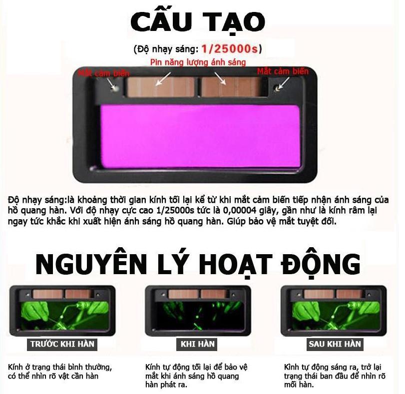 Kính hàn điện tử loại 1  KH03
