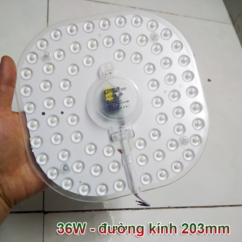 Đèn trần, đèn dĩa - led đế hít nam châm - 12w24w36w luofan sáng trắng