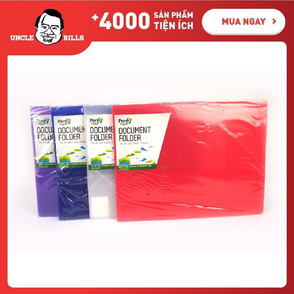 Bìa Đựng Hồ Sơ A4 Bộ 2 UBL SF0019 (hồng)