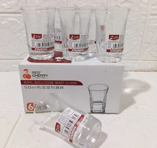 Bộ 6 ly uống rượu đế dày 35ml cao cấp