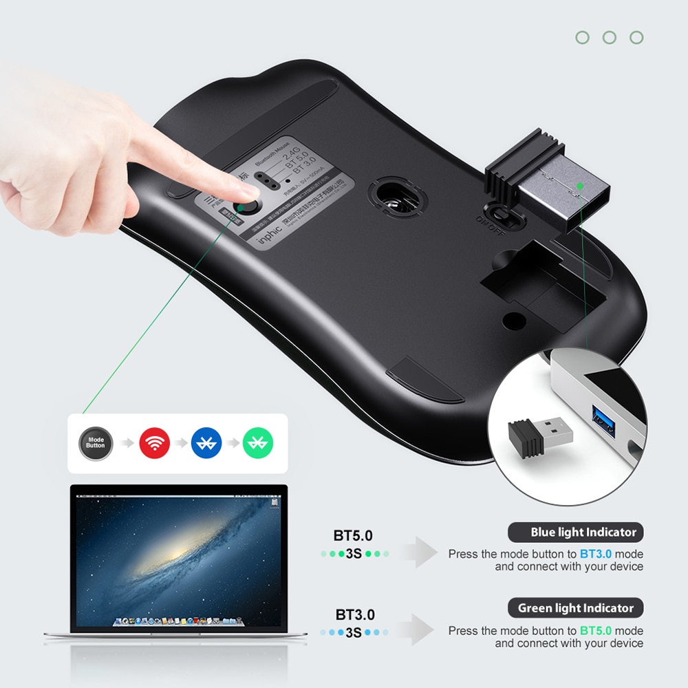 (GIÁ SÔC) Siêu phẩm Chuột bluetooth thương hiệu INPHIC