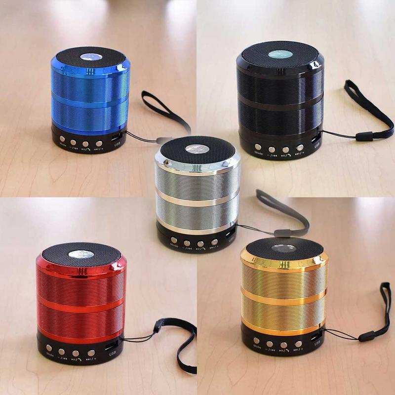 Loa Bluetooth Wster WS-887 hỗ trợ USB/thẻ nhớ/FM/AUX (Trắng bạc)