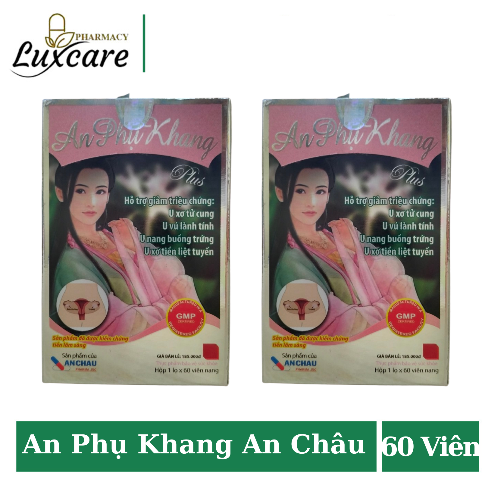 An phụ khang plus an châu giúp giảm u xơ, u nang dành cho phụ nữ luxcare