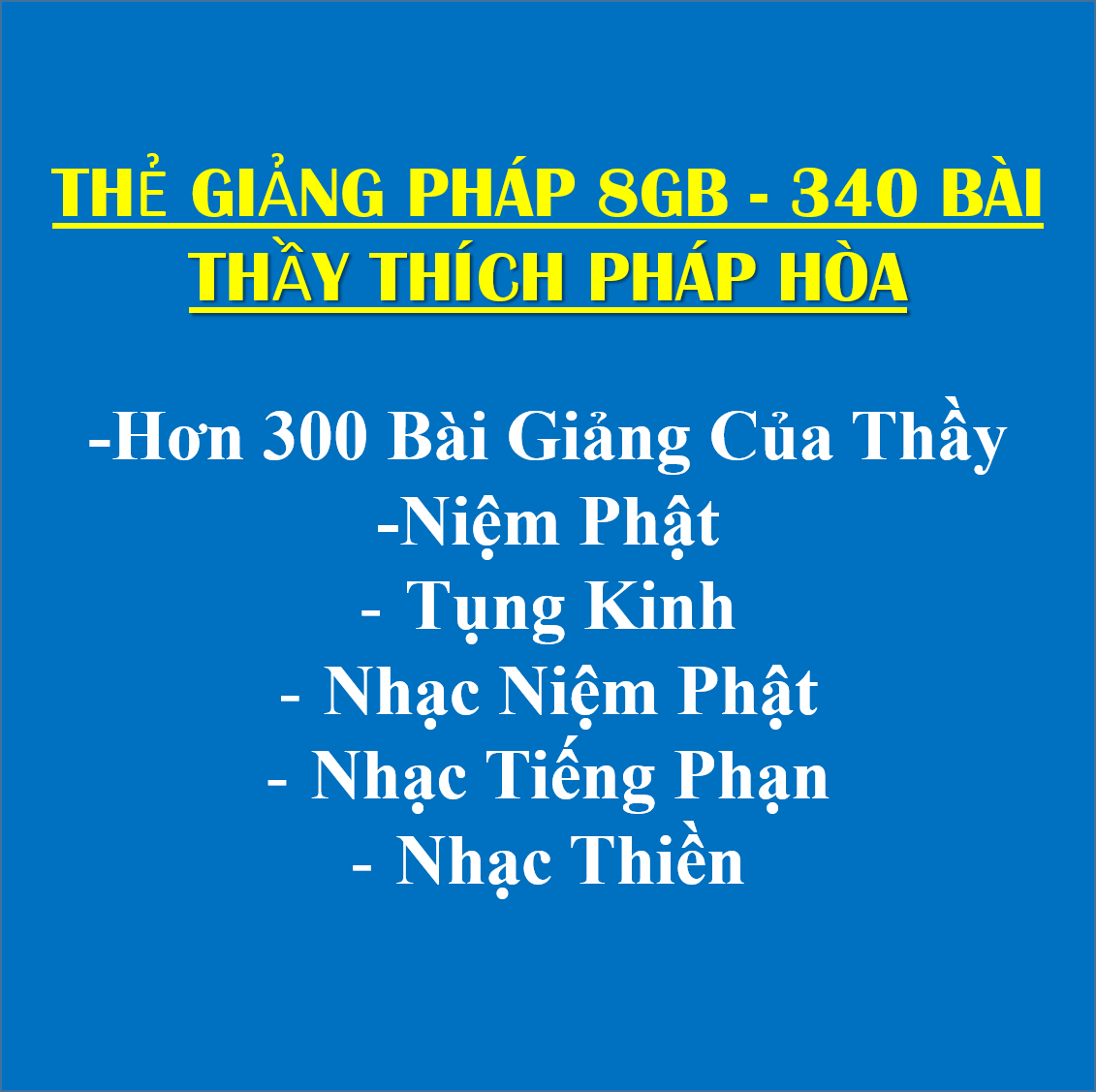 Thẻ nhớ Bài Giảng Pháp - Thẻ nhớ trắng