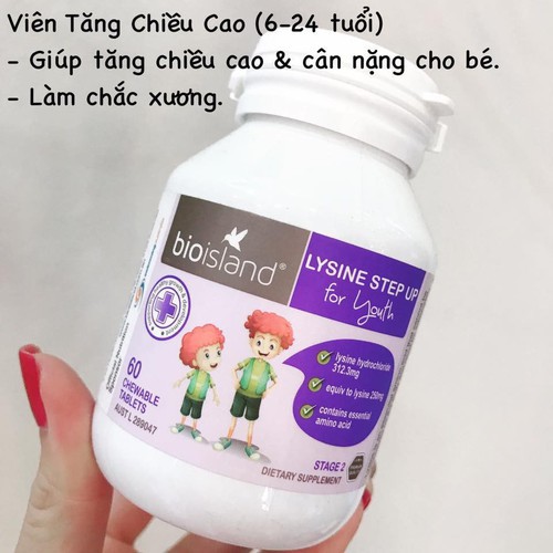 (Date 2023)Viên Uống Lysin Bioisland 60V - Úc