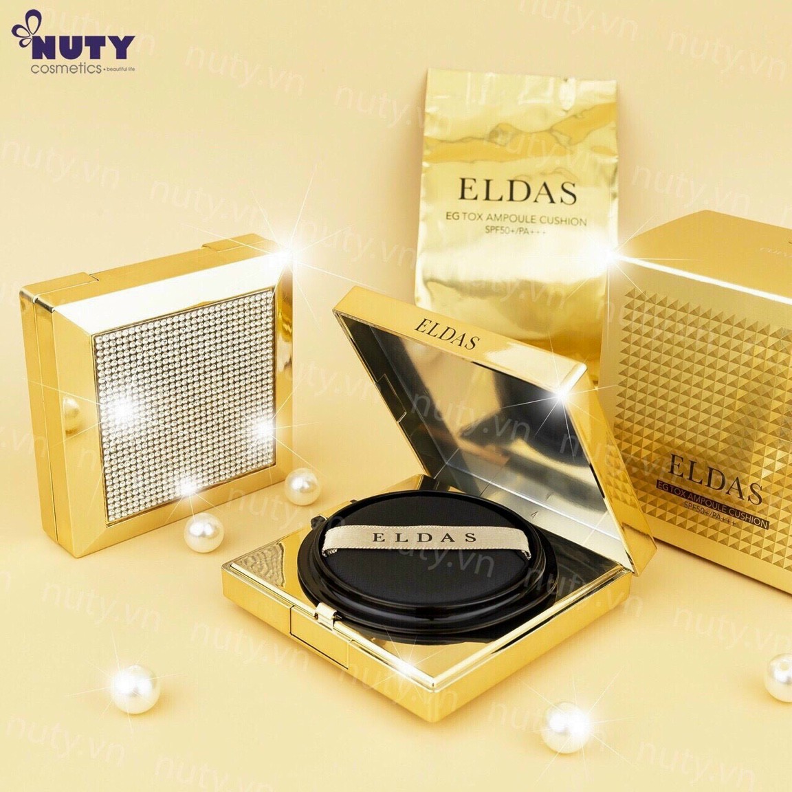 Phấn Nước Coreana Eldas Tặng Kèm Lõi Refill