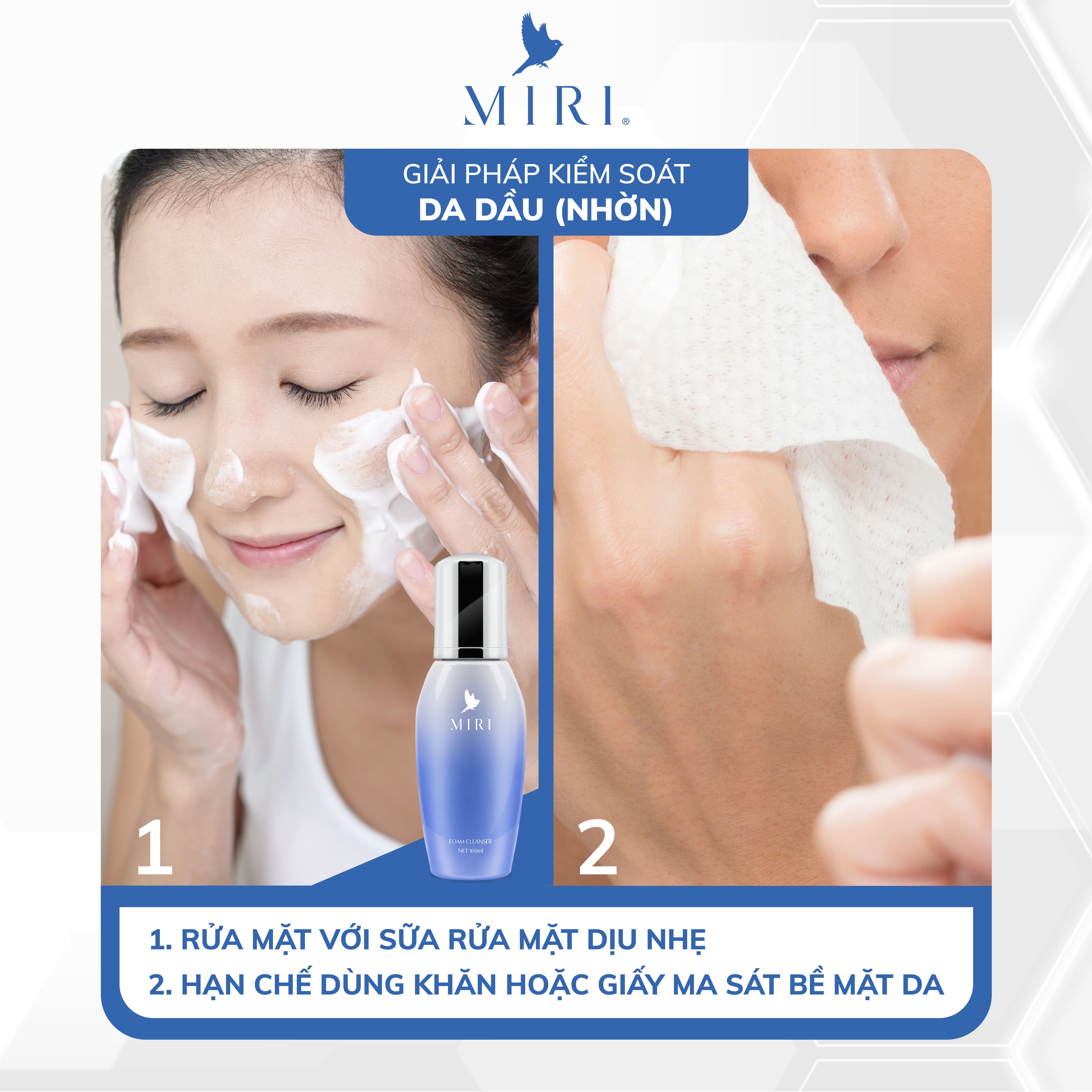 Sữa Rửa Mặt Tạo Bọt MIRI (100ml)
