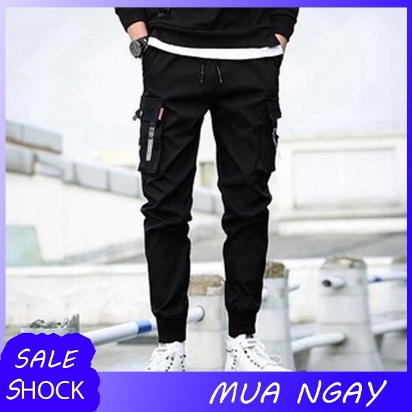 [3-5/8 Hoàn Tiền 25%]Quần Jogger Nam Túi Hộp Chất Poly Cao Cấp