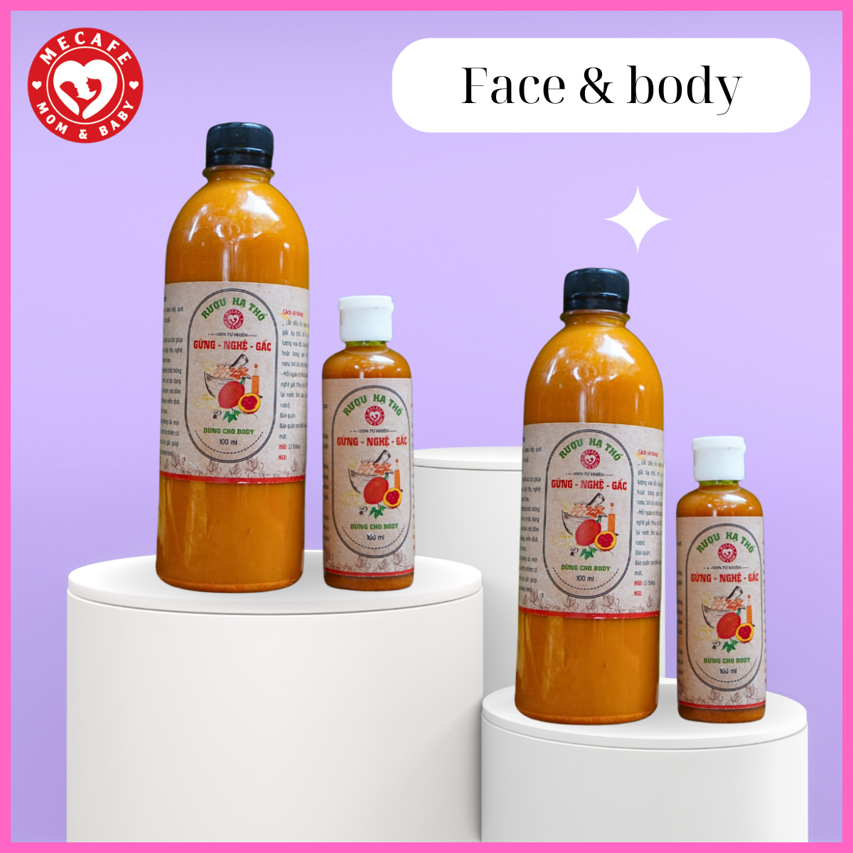 Cốt nghệ gừng hạt gấc hạ thổ (dùng cho body)