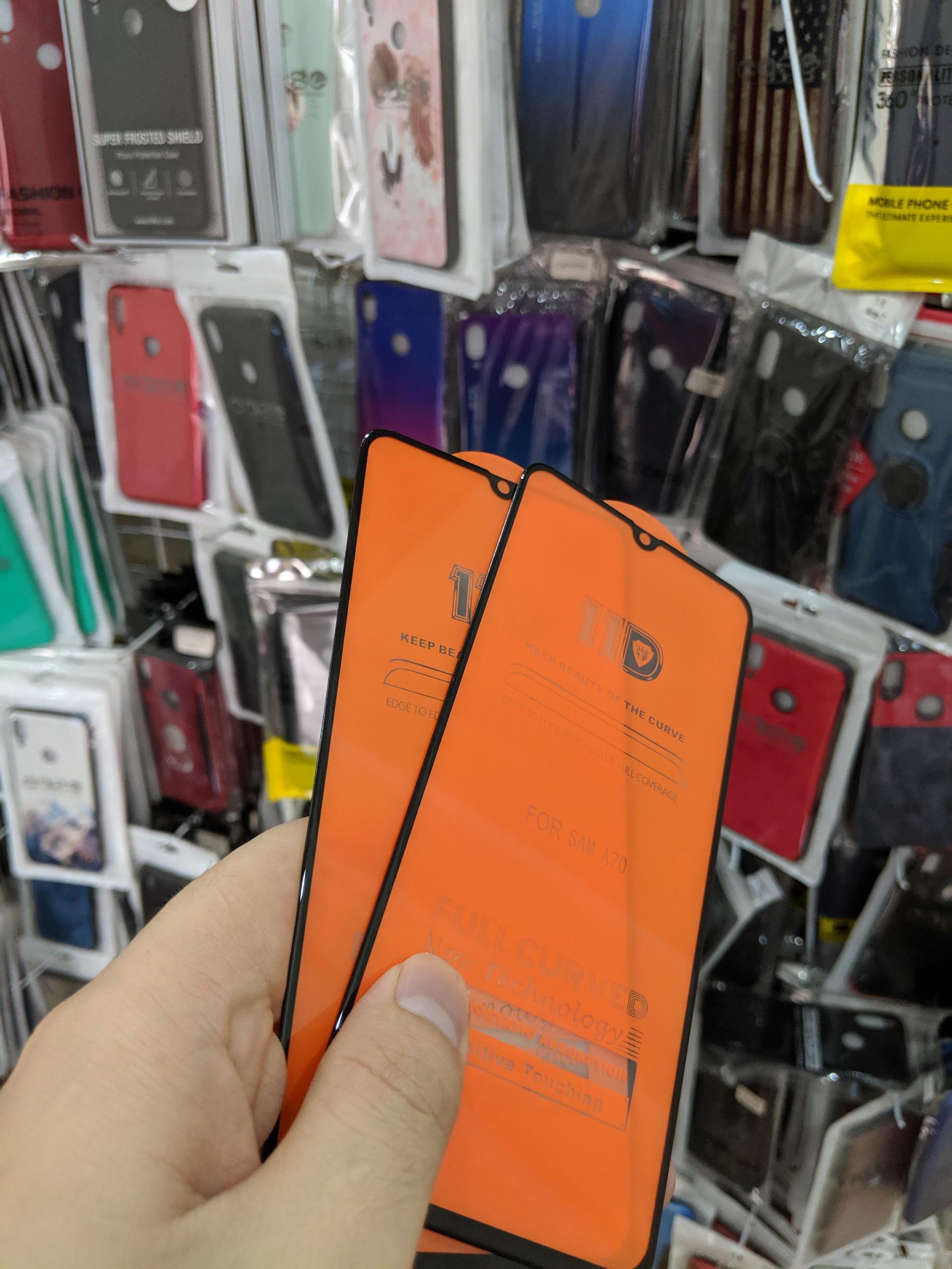Cường lực 11D Samsung A70 full màn full keo ôm màn 2.5D