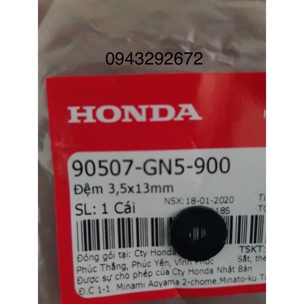 Long đen (đệm phẳng) các cỡ Zin