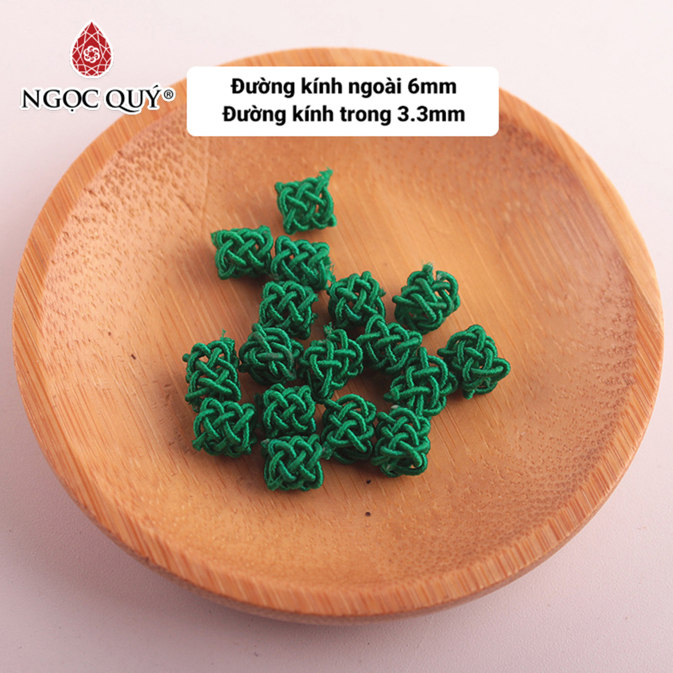 Combo 5 Nút thắt 6mm - Ngọc Quý Gemstones