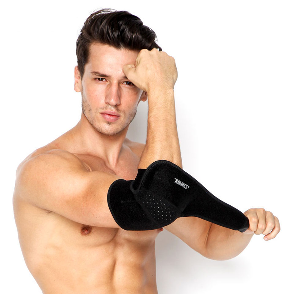 Băng Bảo Vệ Khuỷu Tay Boer Sport 7948 Elbow Support Co Giãn, Hỗ Trợ Tập Gym Tennis Cầu Lông Thể Thao (1 chiếc)