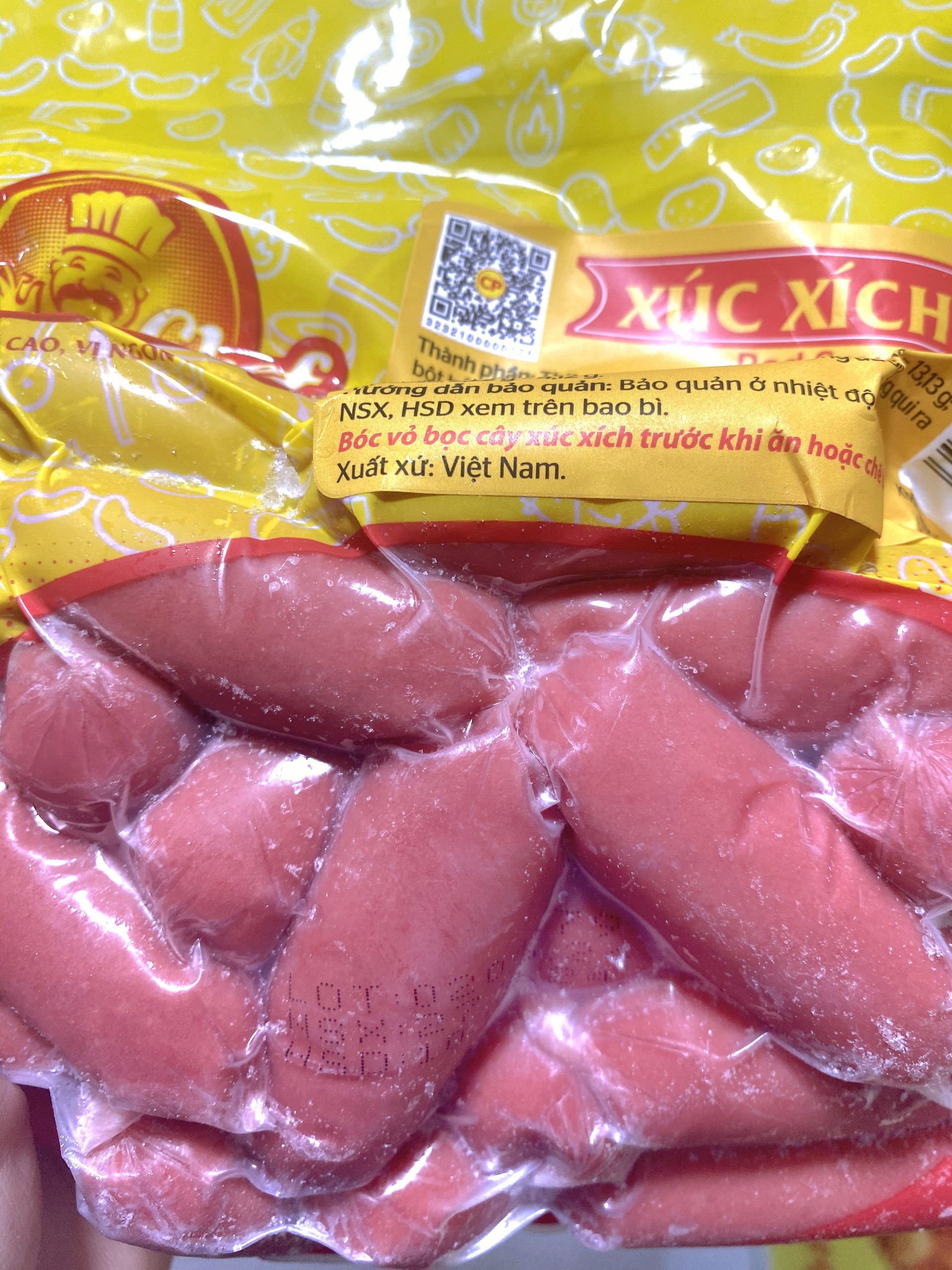 500gr xúc xích đỏ Superchef CP