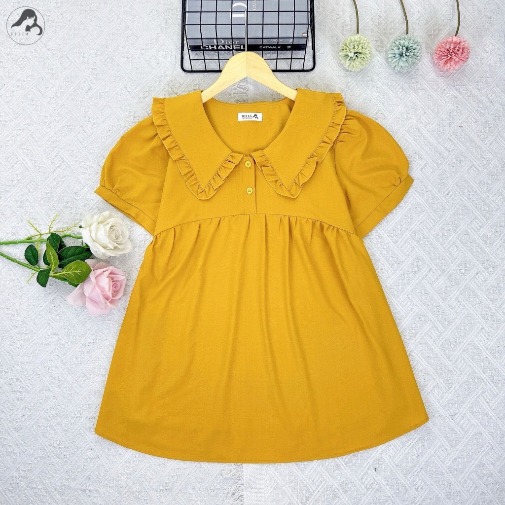 Áo bầu cổ sen chất đũi lụa mềm mát đủ màu