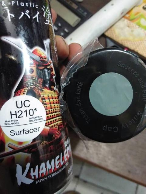 Chai sơn lót sơn xe máy Samurai UCH210 1 thành phần  Surfacer