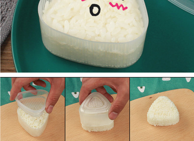 Khuôn làm cơm, khuôn ép cơm Onigiri cho bé ăn ngon