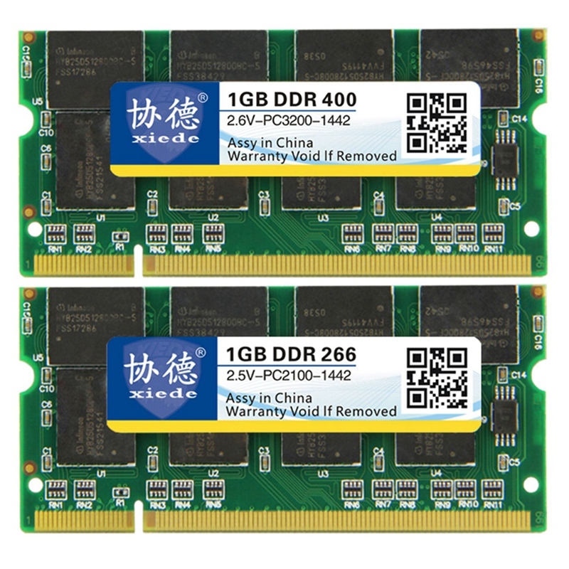 Bảng giá Xiede 2 Pcs Laptop Memory Ram Module Ddr 266 1GB Pc-2100 Ddr1 200Pin Dimm 266Mhz for Notebook, X009 & X007 Phong Vũ