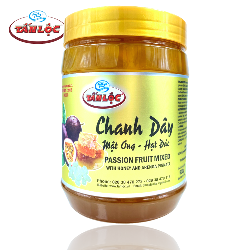 Chanh Dây Mật Ong Hạt Đác - thương hiệu TẤN LỘC