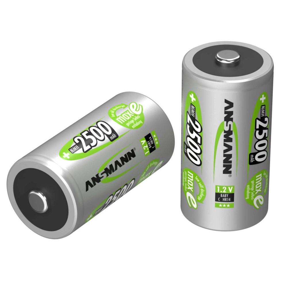 Combo 5  vỉ pin sạc trung C Ansmann 2500mAh (1 vỉ 2 viên)