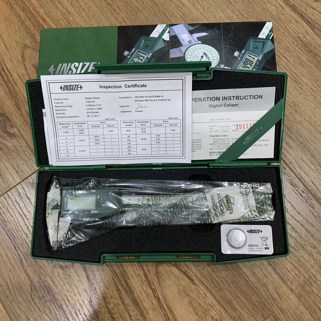 Thước cặp điện tử 150mm INSIZE 1108-150 Chính hãng - Bảo hành 1 đổi 1