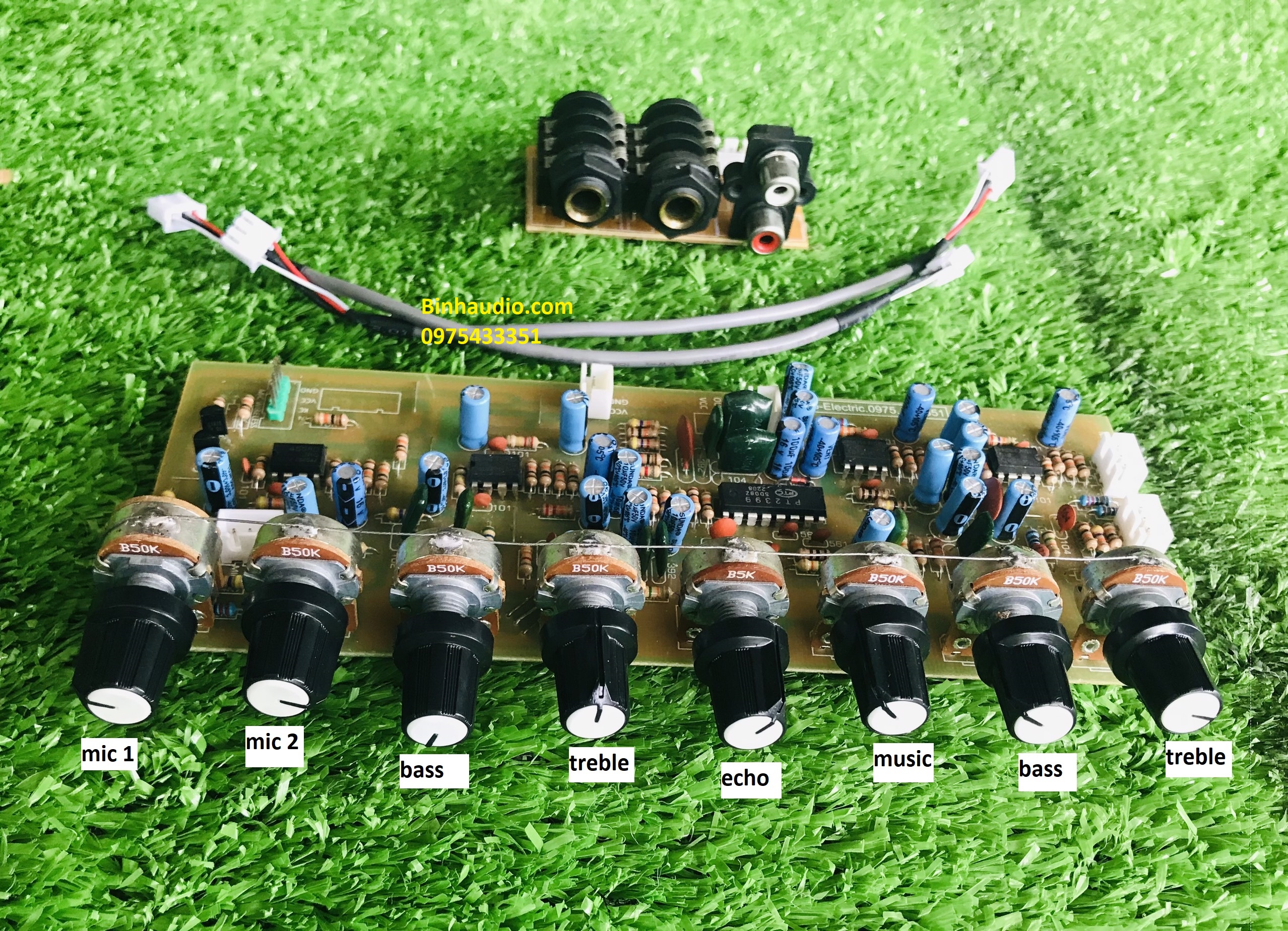 Mạch chỉnh âm sắc loa kéo liên echo 8 volume